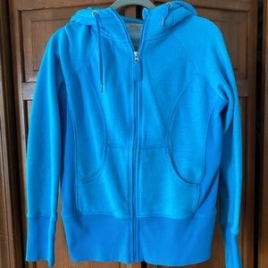 Zella blue athletic zip-up hoodie